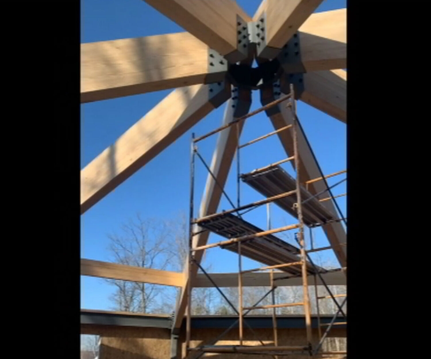 Drum Building Beam Setting WI