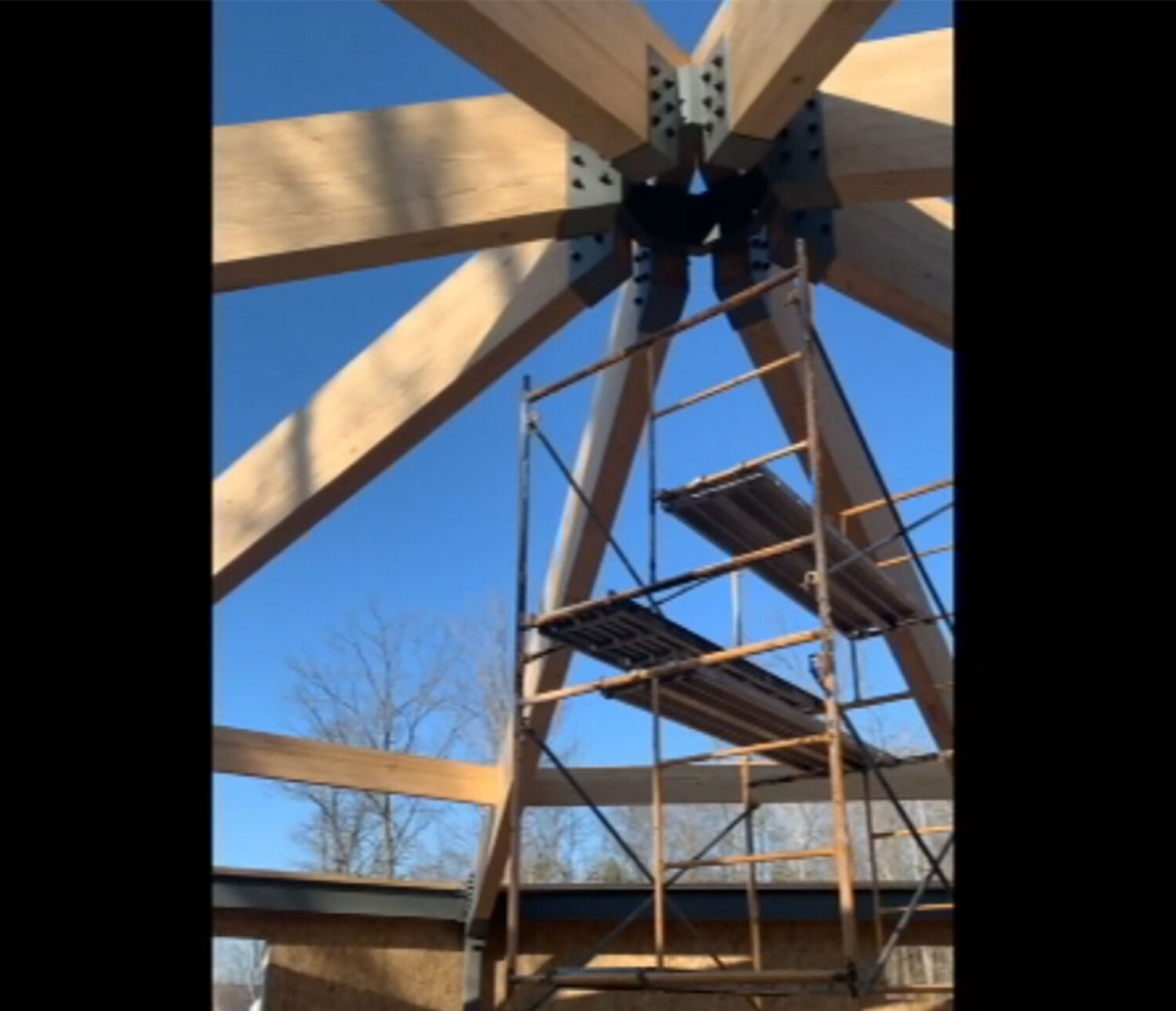 Drum Building Beam Setting WI